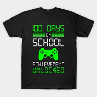 100 Days Of School Achievement  Video T-Shirt